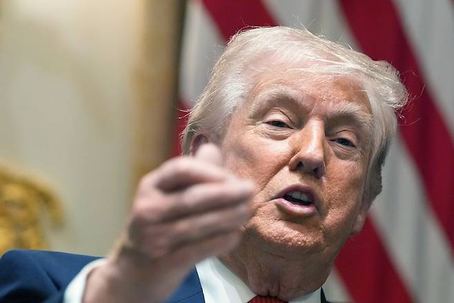 도널드 트럼프 미국 대통령. AP=연합뉴스