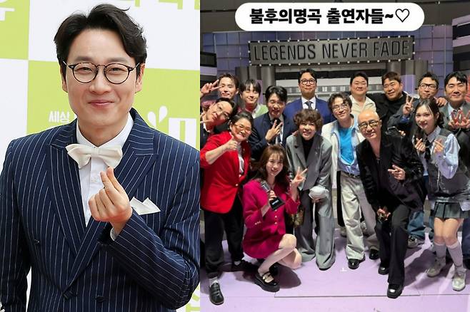 (왼쪽부터)방송인 이휘재, '불후의 명곡' 출연진들 /사진=머니투데이 사진 DB, 조혜련 SNS 캡처