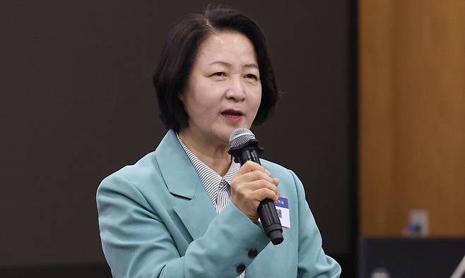 더불어민주당 경기지사 경선 후보인 추미애 후보. 뉴스1