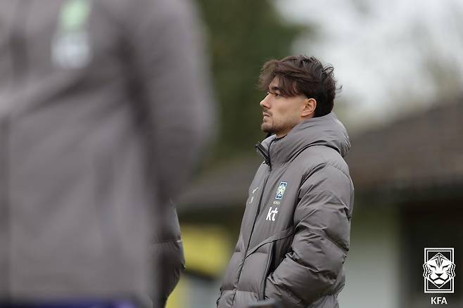 대한민국 축구 국가대표팀 소집에서 해제된 옌스 카스트로프. /사진=대한축구협회 제공
