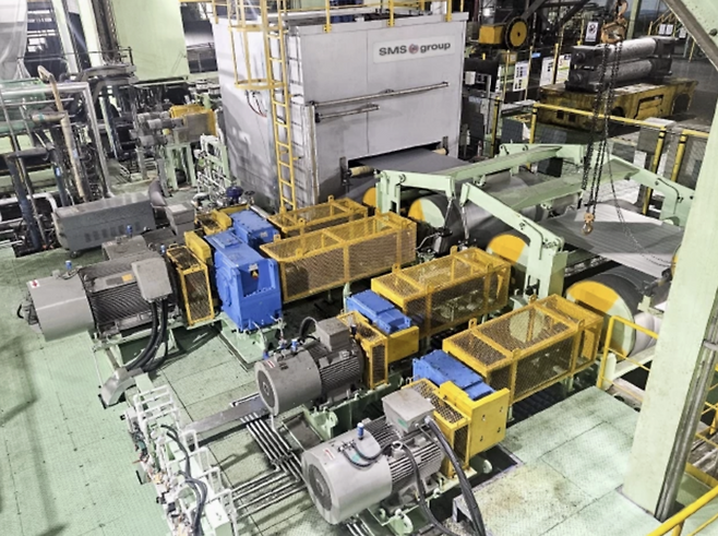 현대제철은 최근 충남 당진제철소 1냉연공장 연속용융아연도금라인(CVGL) 1호기 현대화 프로젝트를 완료하고 해당 프로젝트를 전담한 독일 SMS그룹에 최종 인수 승인(FAC)을 부여했다. (사진=SMS그룹)