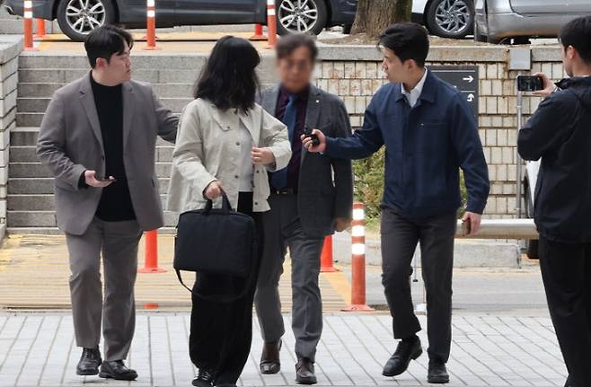 영장심사 출석하는 사조CPK 대표이사. (사진=연합뉴스)