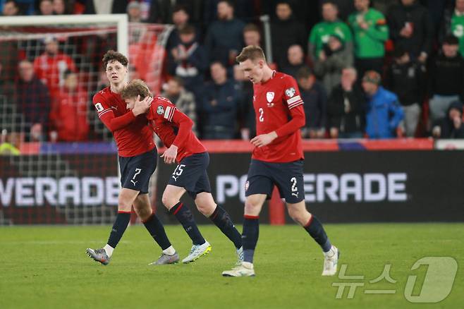 UEFA 플레이오프를 홈에서 치르는 체코.  ⓒ AFP=뉴스1