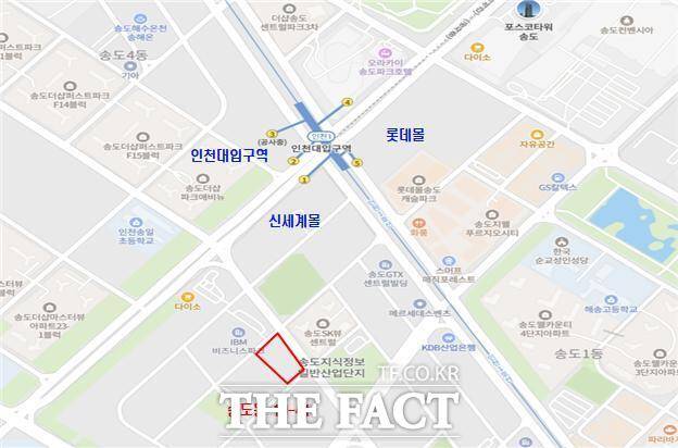 수도권광역급행철도(GTX) B노선 운영 담당 사무소(본사) 위치도 /인천시