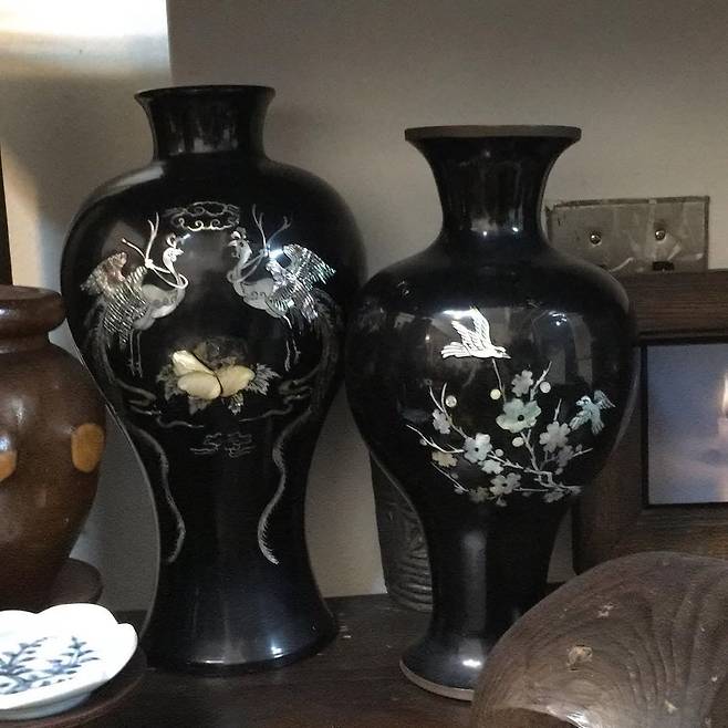 나전 화병. 답십리 고미술상가 2동 예든. @galleryuedeun