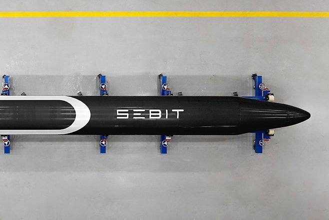 이노스페이스의 다목적 준궤도 로켓 '세빛(SEBIT)'./이노스페이스