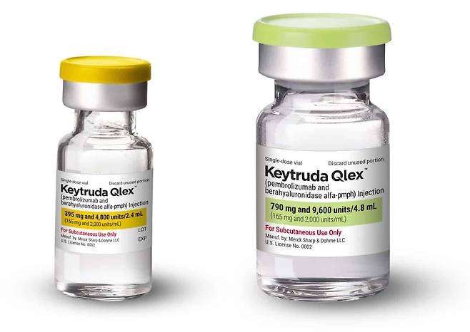 알테오젠의 기술이 적용된 머크(MSD)의 면역항암제 '키트루다' 피하주사(SC) 제형./MSD