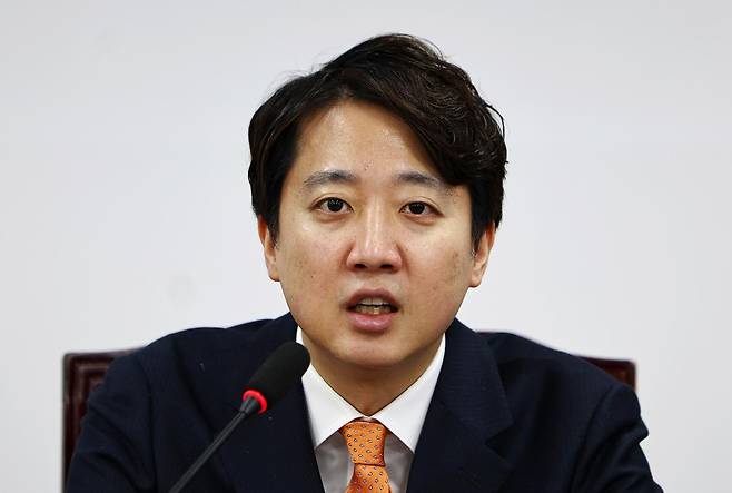 개혁신당 이준석 대표가 5일 오전 서울 여의도 국회에서 열린 최고위원회의에서 발언하고 있다. 2026.03.05. 뉴시스