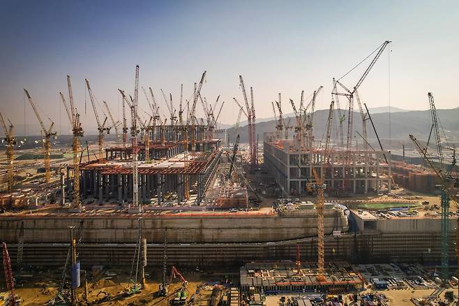 용인반도체 클러스터 공사 현장. 자료사진