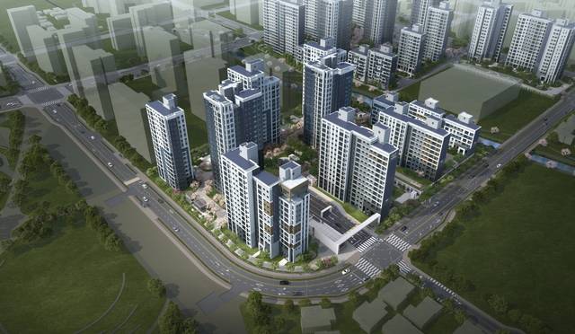 엘리프 한신더휴 수원 조감도