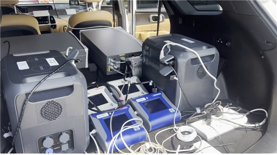 외부 오염물질 차 실내 유입 평가장비. TS 제공