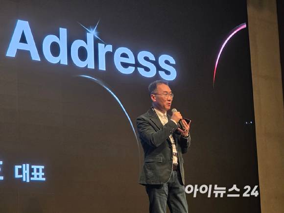 허양호 베스핀글로벌 대표가 31일 오후 서울 양재 엘타워에서 열린 'AI 파트너스 데이 2026'에서 환영사를 하고 있다. [사진=베스핀글로벌]