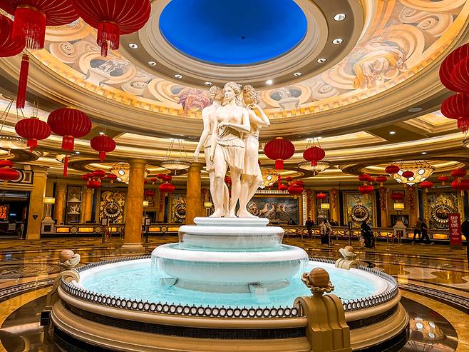 시저스 팰리스 로비 / 사진=권효정 여행+ 기자