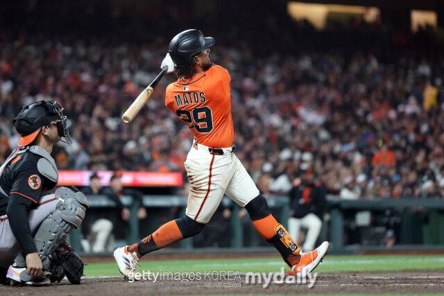 샌프란시스코 자이언츠 시절 루이스 마토스./게티이미지코리아