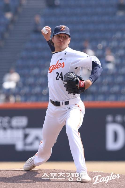 한화 외국인 투수 오웬 화이트. 한화이글스 제공