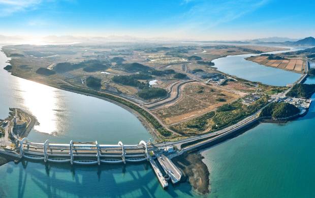 광주·전남 반도체 3축의 하나로 분류된 전남 서부권에 자리한 기업도시 솔라시도의 전경. <BS그룹 제공>