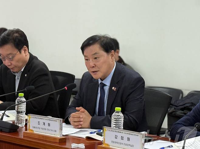 조계원 더불어민주당 의원이 12일 오전에 열린 2026 한국 음식관광 활성화 정책토론회에서 인사말하고 있다. ⓒ 뉴스1 윤슬빈 관광전문기자