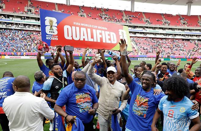 콩고민주공화국 선수들     AFP<저작권자(c) 연합뉴스, 무단 전재-재배포, AI 학습 및 활용 금지>