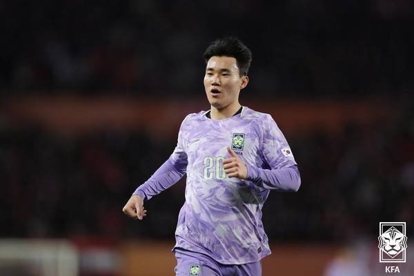 양현준(남자 축구대표팀). 대한축구협회 제공