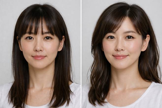 나이가 들어 보이는 원인은 주름이 아닌 얼굴형이 길어진 것처럼 보이는 탓도 있다.  /사진=챗GPT AI 생성 이미지​