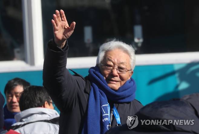 2018 평창 동계 올림픽 당시 한국 방문한 장웅 전 IOC 위원_[연합뉴스 자료사진]