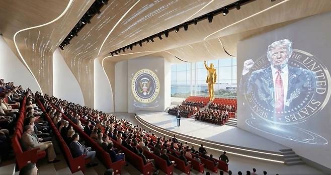 트럼프 기념관 조감도. [도널드 트럼프 대통령 트루스소셜]