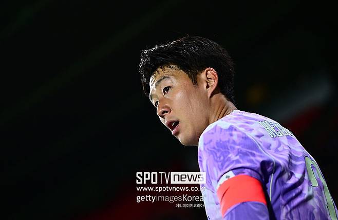 ▲ 한국이 자랑하는 공격수 손흥민이 월드컵의 해인 2026년 들어 무득점이 길어지고 있다. 소속팀과 대표팀 포함 11경기에서 1골에 머문다. 그 1골도 페널티킥 득점이라 10경기가 넘도록 필드골이 없다.