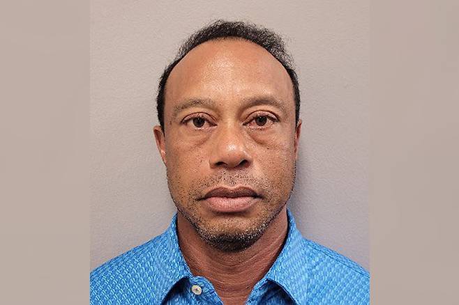 타이거 우즈의 '머그샷' [UPI 연합뉴스 자료사진. 재판매 및 DB 금지]