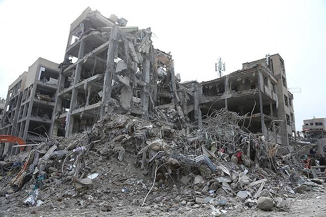 이란 수도 테헤란의 파괴된 건물 [신화=연합뉴스 자료사진. 재판매 및 DB 금지]