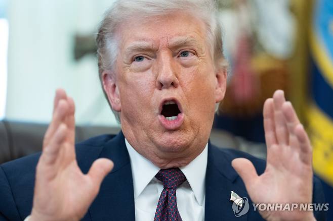 트럼프 대통령 [EPA 연합뉴스 자료사진. 재판매 및 DB 금지]