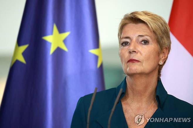 카린 켈러주터 스위스 재무장관 [EPA 연합뉴스 자료사진. 재판매 및 DB 금지]