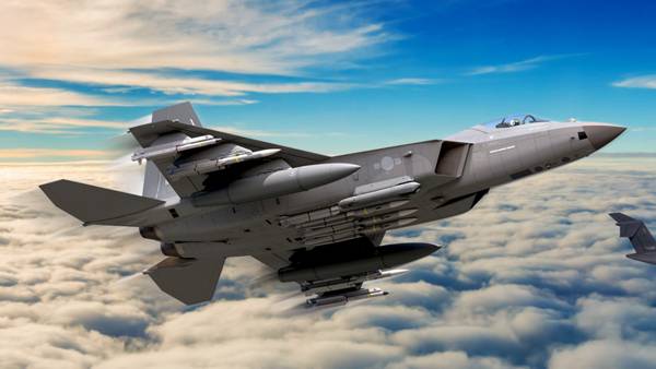 지난달 25일 양산 1호기로 출고된 KF-21. / KAI