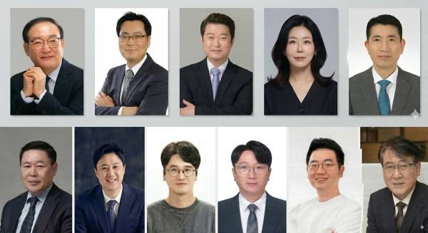 첫 줄 왼쪽부터 권대중 한성대 일반대학원 석좌교수, 김인만 김인만부동산경제연구소 소장, 김학렬 스마트튜브 소장, 김효선 KB국민은행 부동산 수석 전문위원, 두성규 목민경제정책연구소 대표. 두번째 줄 왼쪽부터 서진형 한국부동산경영학회 회장, 송승현 도시와 경제 대표, 이대열 한국주택협회 정책본부장, 이은형 대한건설정책연구원 연구위원, 채상욱 커넥티드그라운드 대표, 한문도 명지대 대학원 겸임교수./사진=각 전문가