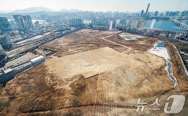 서울 용산구 용산국제업무지구의 모습. ⓒ 뉴스1 이호윤 기자