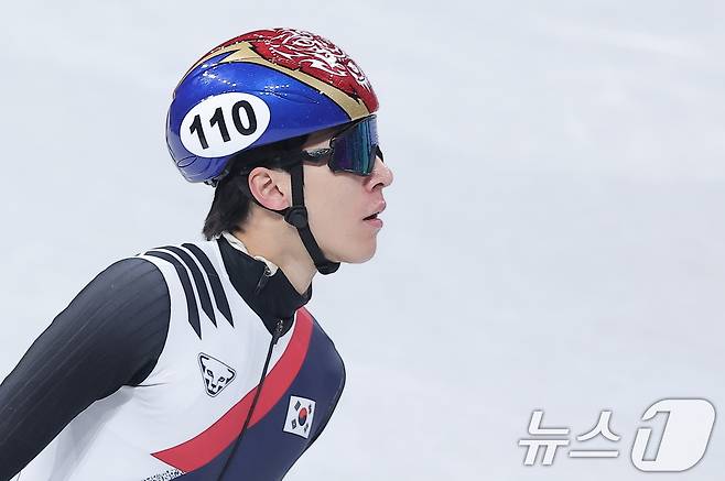 2026-27 쇼트트랙 국가대표 선발전에 출전하지 않는 황대헌. ⓒ 뉴스1 김성진 기자