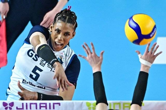 GS칼텍스 외국인 오퍼짓 스파이커 실바. 한국배구연맹(KOVO) 제공