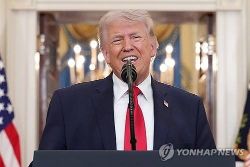 대국민 연설하는 트럼프 대통령 [AP=연합뉴스]
