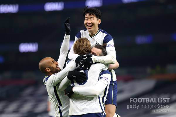 루카스 모우라, 해리 케인 손흥민, 가레스 베일(이상 토트넘홋스퍼)