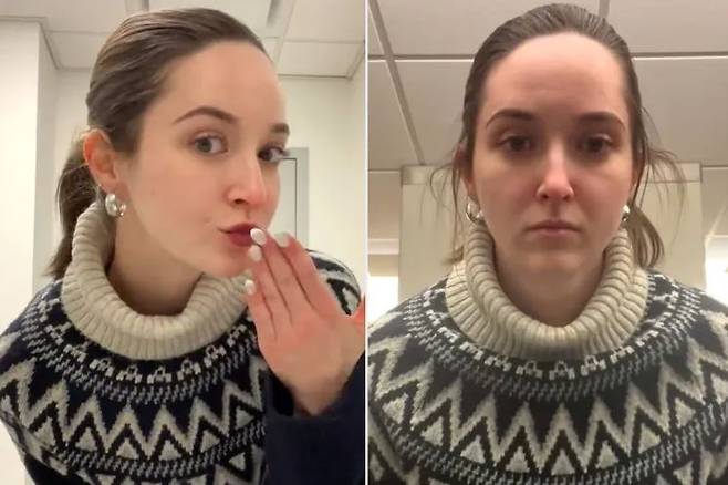 사무실의 공기가 직장인의 피부 등 외모를 악화한다는 한 여성의 주장이 온라인에서 인기를 끌고 있다.​/사진= 인스타그램 'noadonlan' 캡쳐