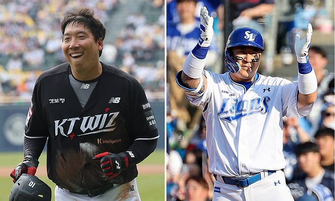 김현수(왼쪽부터), 최형우