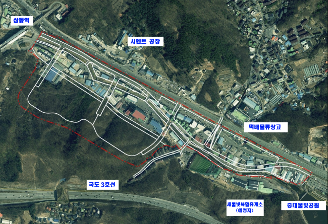 삼동역 일원 지구단위계획 구역 ⓒ경기광주시 제공