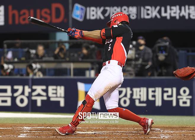 ▲ 타격과 수비 컨디션은 나쁘지 않은 가운데 김도영은 아직 전력 스프린트는 자제하고 있다 ⓒ곽혜미 기자
