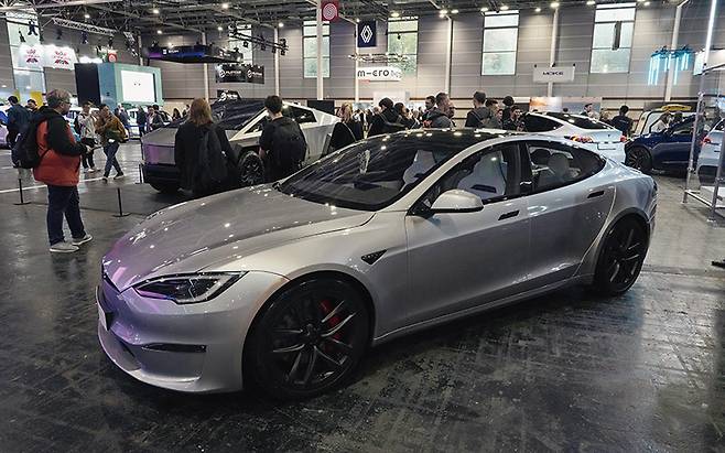 테슬라의 매립형 도어 손잡이는 국내 자동차관리법에 위배되지만, 한미 FTA에 막혀 개선되지 않고 있다.[사진｜뉴시스]