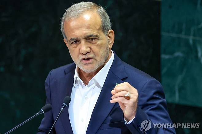 마수드 페제시키안 이란 대통령 [타스 연합뉴스 자료사진. 재판매 및 DB 금지]