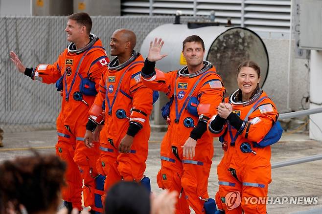 '아르테미스Ⅱ' 우주비행사들 [로이터=연합뉴스. 재판매 및 DB 금지]
