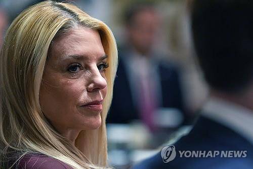 팸 본디 미 법무부 장관 [AP 연합뉴스 자료사진. 재판매 및 DB 금지]