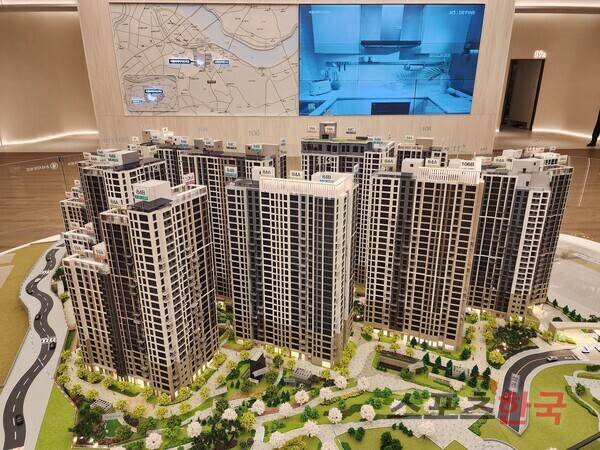 라클라체자이드파인 단지 모형도 ⓒ홍여정 기자