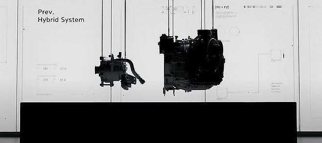 현대차가 하이브리드자동차(HEV) 판매 확대로 1분기 실적을 방어하는 가운데, 자율주행과 휴머노이드 로봇 사업 기대감이 주가에 반영되며 본격적인 재평가 국면에 진입했다는 분석이 나왔다. 사진은 현대차그룹의 차세대 하이브리드 시스템. /사진=연합뉴스