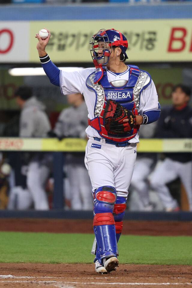 삼성 라이온즈 강민호./삼성 라이온즈