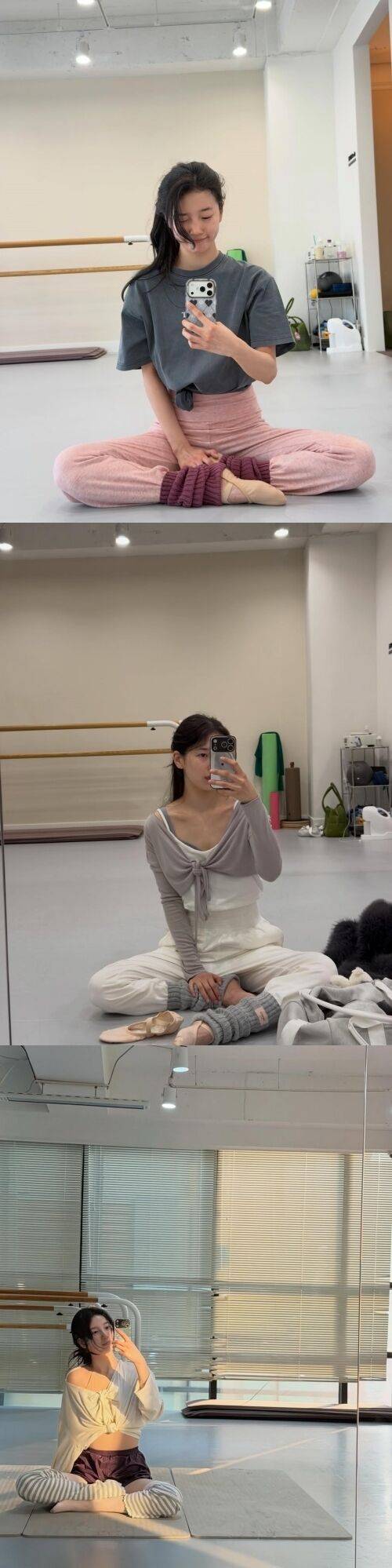 가수 겸 배우 수지가 발레에 몰두한 일상을 공개했다. / 수지 소셜미디어